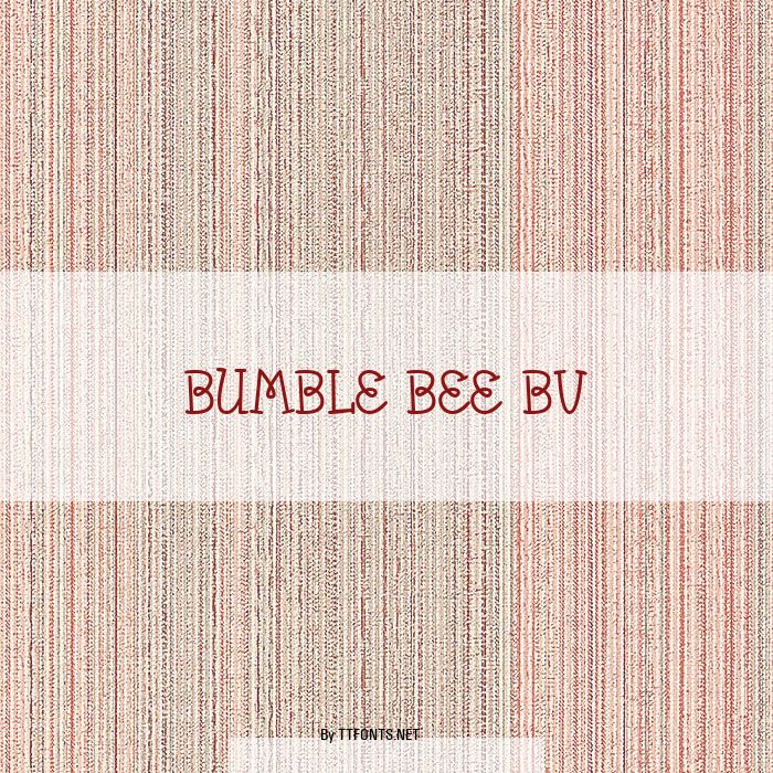 Bumble Bee BV example